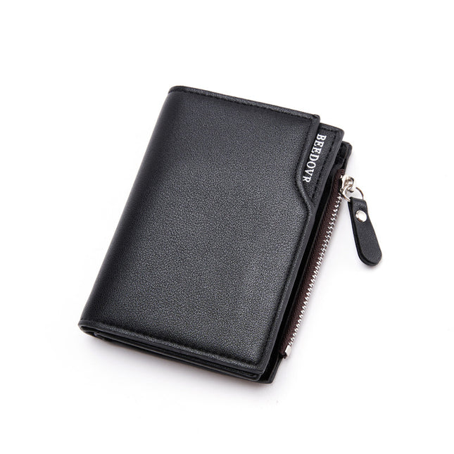 Brown Men's Slim Vertical Bifold Wallet – product detail
