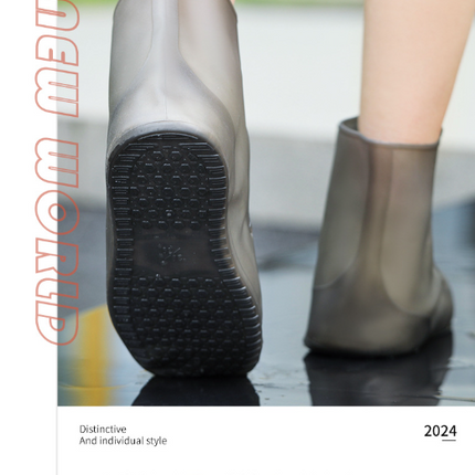 2 Pcs Size S Dark Grey Reusable Waterproof Shoe Covers – product perspective