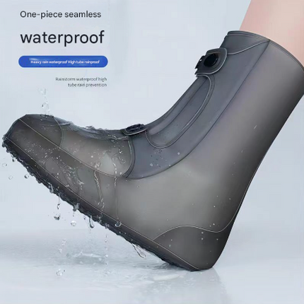 2 Pcs Size S White Reusable Waterproof Shoe Covers – shape and profile