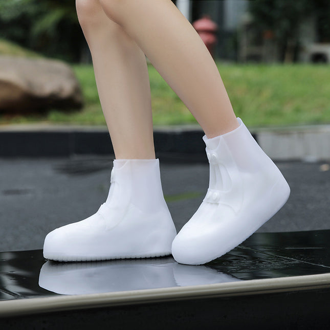 2 Pcs Size XL White Reusable Waterproof Shoe Covers
