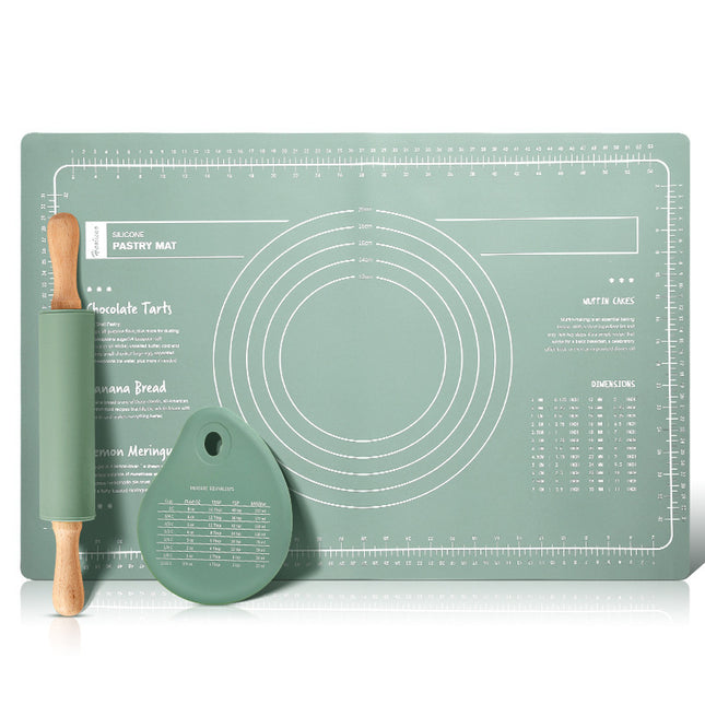 Green 3-Piece Silicone Baking Set