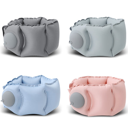 Pink Press-Pump Inflatable Travel Pillow – product detail