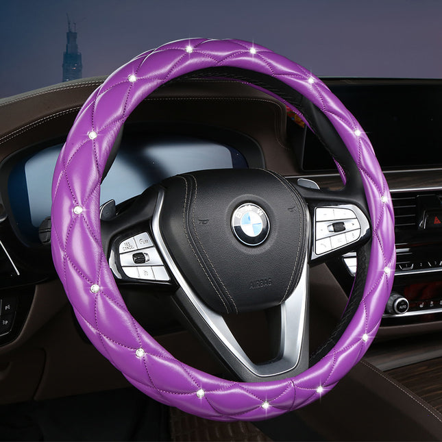 Purple Luxury Bling Steering Wheel Cover