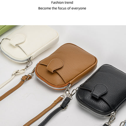 Brown Chic Crossbody Phone Bag – shape and profile