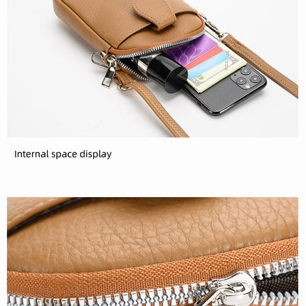 Brown Chic Crossbody Phone Bag – surface and form