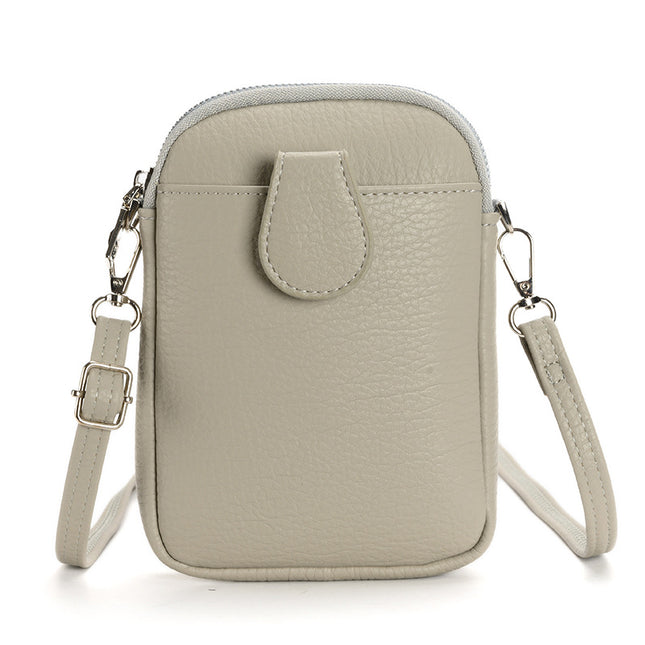 Grey Chic Crossbody Phone Bag