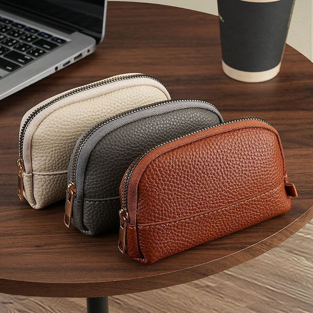3 Pcs Brown Elegant Faux Leather Coin Purse – product detail