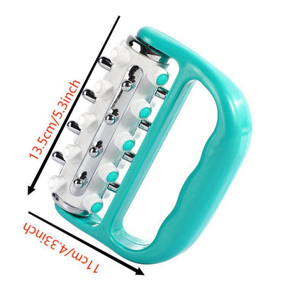 Light Green Ergonomic Body Roller Massager – shape and profile