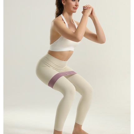 Colorful Fabric Resistance Bands for Legs and Glutes - Set of 4 Non-Slip Workout Loops