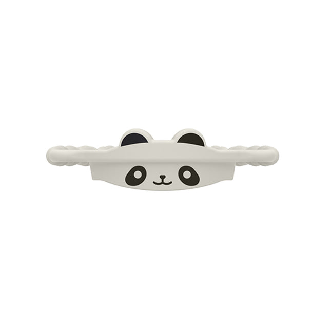 2 Pcs White and Black Panda Adorable Animal Silicone Cup Carrier