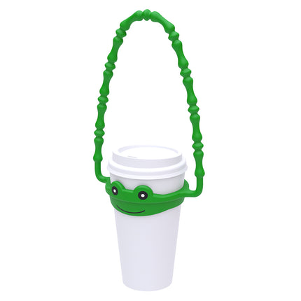 2 Pcs Brown Bear Adorable Animal Silicone Cup Carrier - Portable Reusable Handle for Water Cup(cup not included)