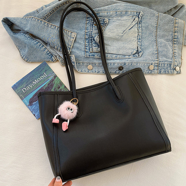 Black Chic Large Capacity Tote Bag