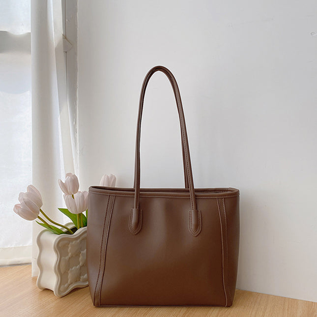 Brown Chic Large Capacity Tote Bag – product detail