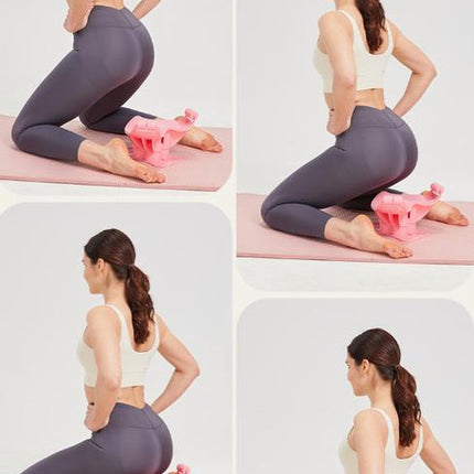 Pink Ergonomic Pelvic Floor & Glute Trainer - Home Workout Equipment for Hips and Inner Thighs