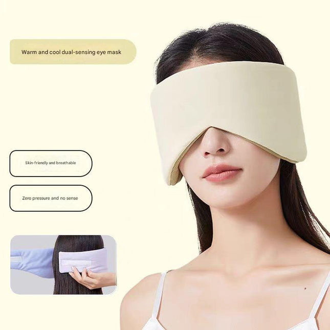Beige Reversible All-Season Sleep Mask