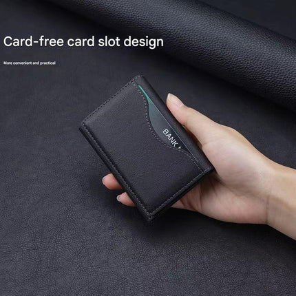 Brown 3-in-1 Magnetic Wallet for MagSafe - Slim PU Leather Card Holder with Kickstand