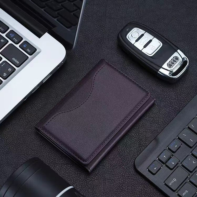Dark Purple 3-in-1 Magnetic Wallet for MagSafe