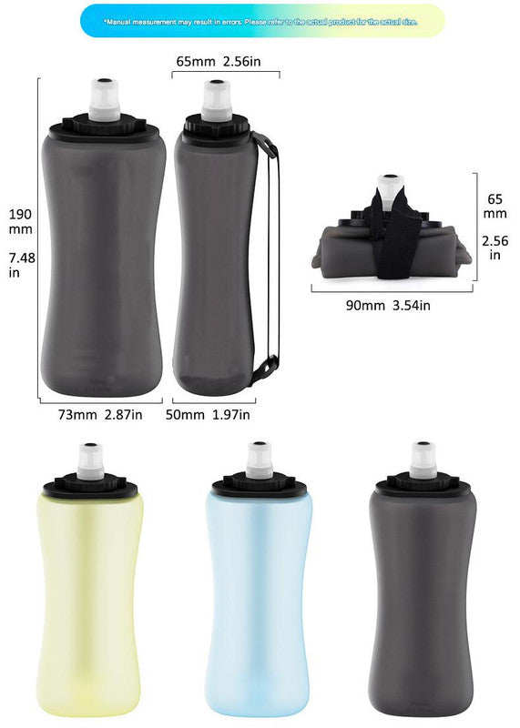 Blue Collapsible Handheld Running Flask – product detail
