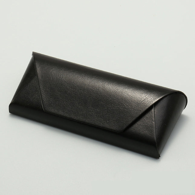 2 Pcs Black Vintage Style PU Leather Eyewear Case
