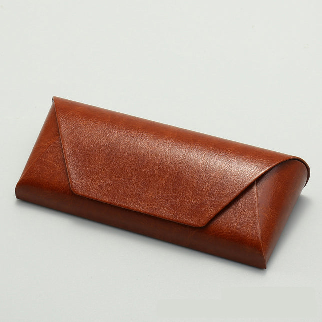 2 Pcs (1 Brown Plus 1 Black) Vintage Style PU Leather Eyewear Case – product detail