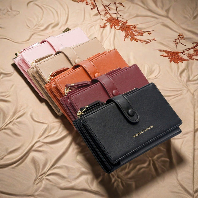 Pink Compact Bifold Wallet for Women – product detail