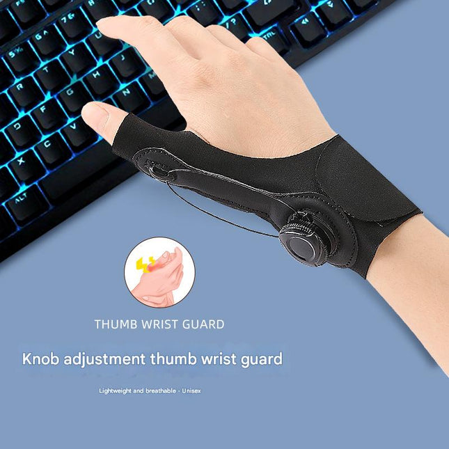 Black Adjustable Thumb Brace with Dial System