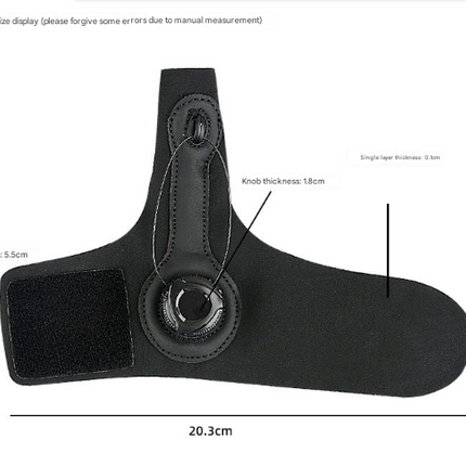 Black Adjustable Thumb Brace with Dial System - Wrist & Thumb Stabilizer for Pain Relief