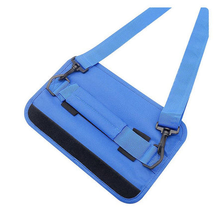Blue Compact Golf Club Carrier - Lightweight Sunday Practice Bag for Driving Range