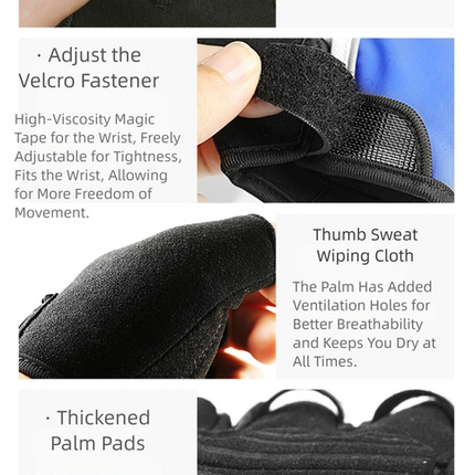 Size XL Black Padded Half-Finger Cycling Gloves - Breathable Shock-Absorbing Workout Gloves for Gym & Fitness