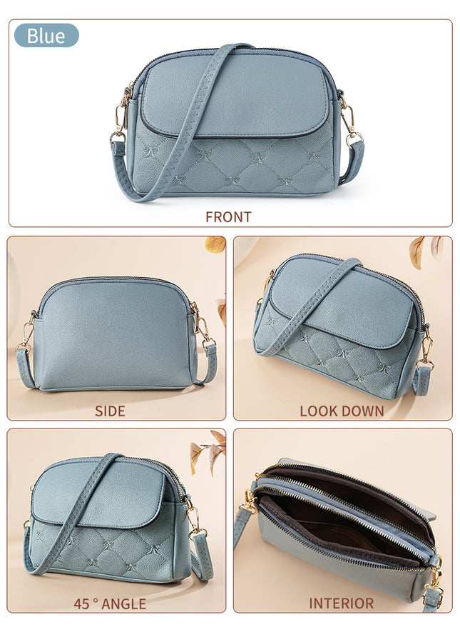 Blue Chic Quilted Crossbody Bag – product detail