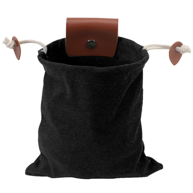 Black Collapsible Canvas Foraging Pouch