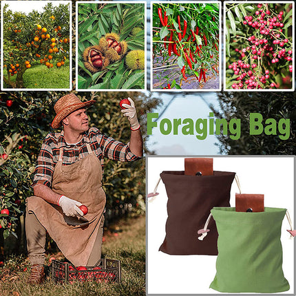 Black Collapsible Canvas Foraging Pouch – product perspective