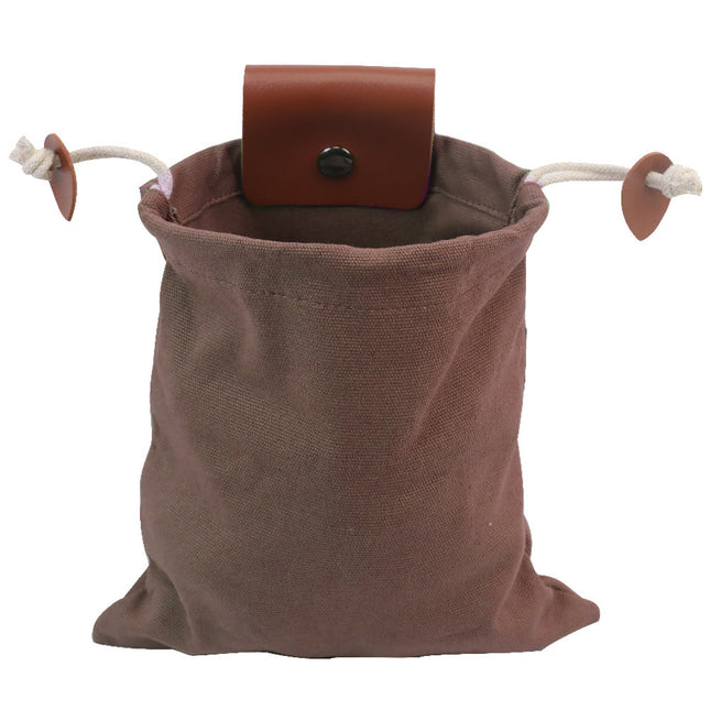 Coffee Collapsible Canvas Foraging Pouch