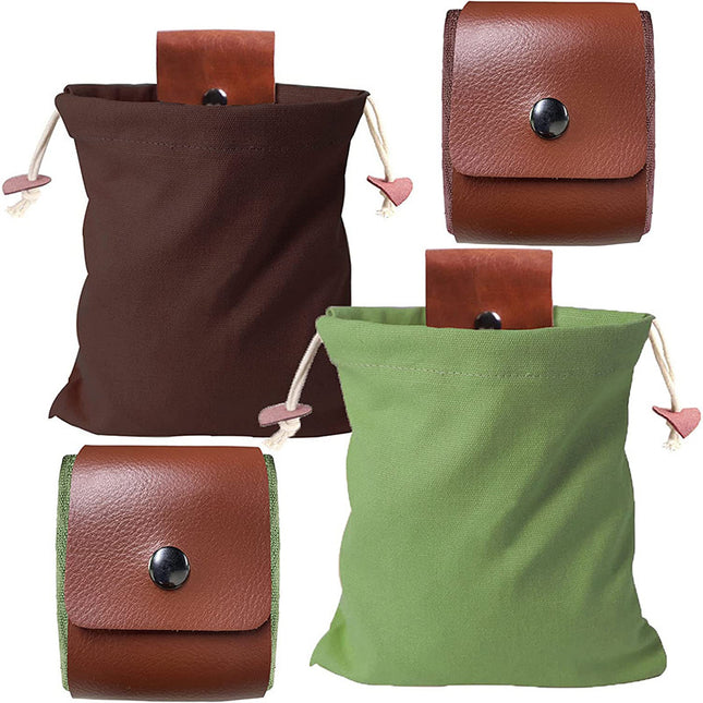 Coffee Collapsible Canvas Foraging Pouch – product detail