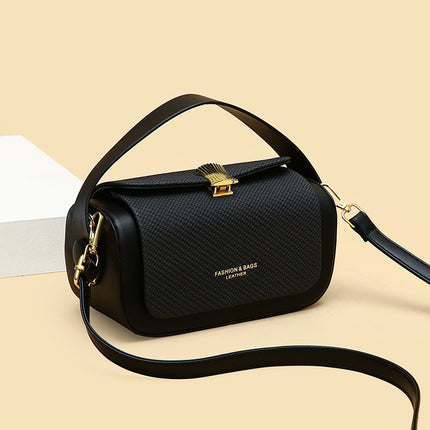 Black Elegant Top Handle Crossbody Bag