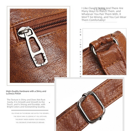 Brown Women's Crossbody Bag Soft PU Leather Shoulder Phone Bag Vintage European Style Small Messenger Purse