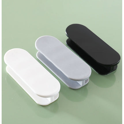 White 10-Pack No-Drill Window Handle Cabinet Pulls - Adhesive Mounting for Easy Installation