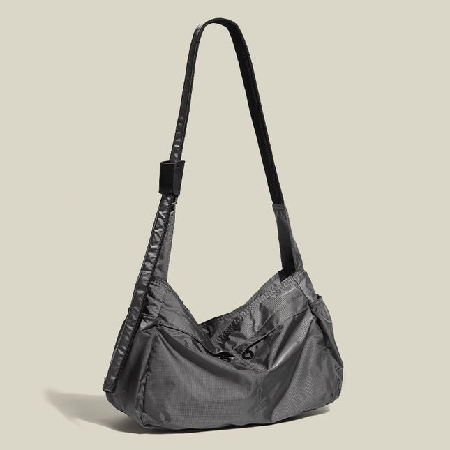 Grey Large Capacity Nylon Tote Bag