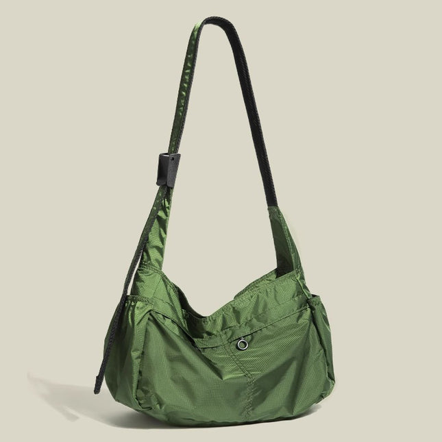 Green Large Capacity Nylon Tote Bag