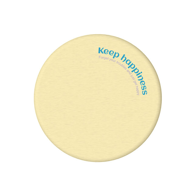 2 Pcs Yellow Quick-Dry Natural Diatom Mud Coaster