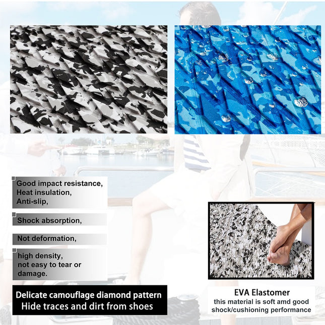 Snow Camouflage EVA Boat Deck Mat – product detail