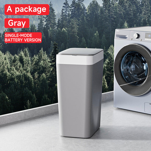 Grey Smart Sensor Trash Can Slim Durable and Hands-Free Waste Bin for Kitchen Bathroom or Living Room
