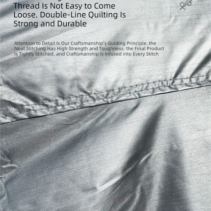 Silver 3S Universal Car Cover – 170T Taffeta Fabric, All-Weather Protection for Cars(4100×1700×1500MM)