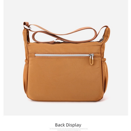 Blue Multi-Pocket Lightweight Nylon Crossbody Bag – Stylish, Functional, and Spacious Shoulder Bag for Women