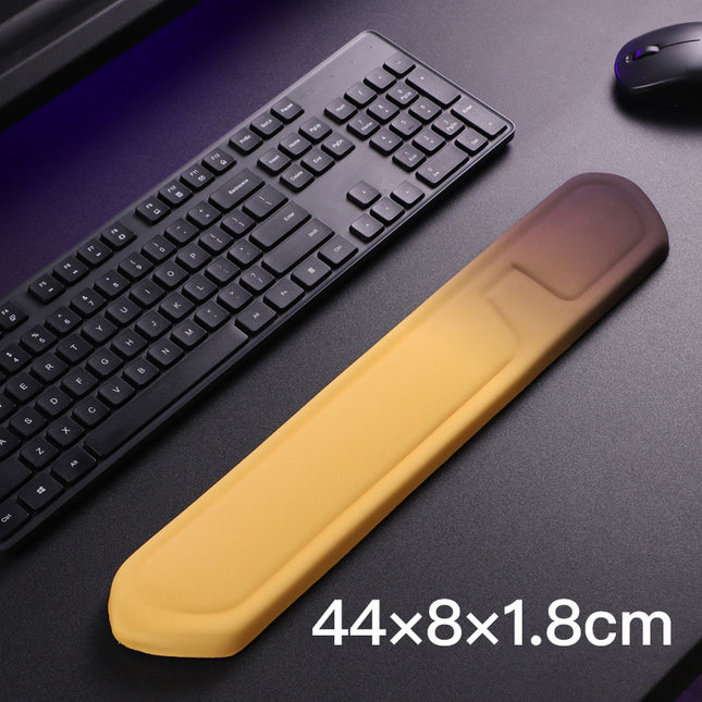 Yellow Comfortable Memory Foam Wrist Rest Set Ergonomic Mouse Pad & Keyboard Hand Support for Office and – product detail