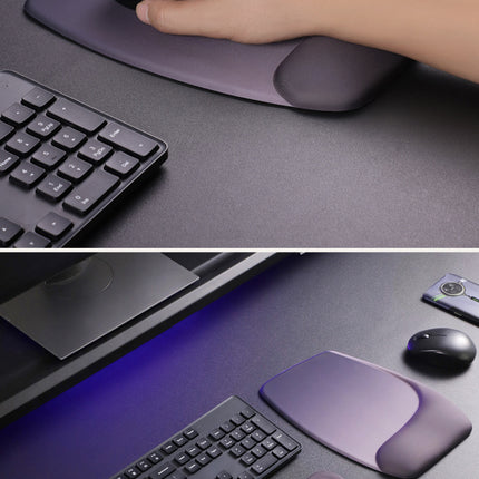 Yellow Comfortable Memory Foam Wrist Rest Set – Ergonomic Mouse Pad & Keyboard Hand Support for Office and Home Use