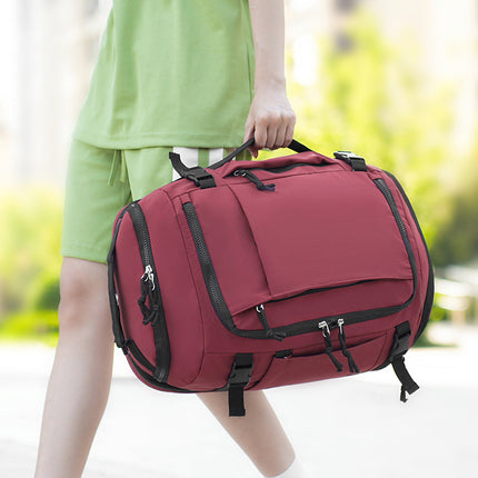 Black Stylish & Spacious Backpack – Lightweight, Expandable Travel & Daily Use Rucksack (31×20×43cm)