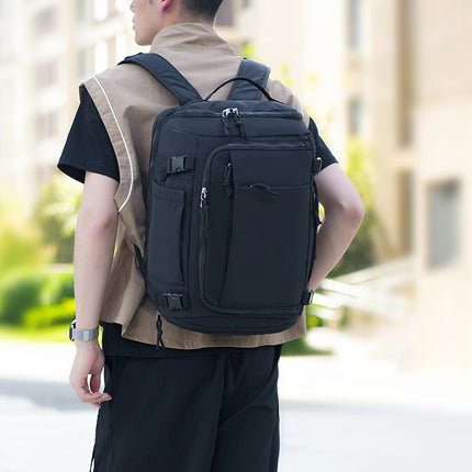 Dark Red Stylish & Spacious Backpack – Lightweight, Expandable Travel & Daily Use Rucksack (31×20×43cm)