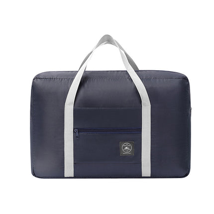 Dark Blue Foldable Travel Duffel Bag – Lightweight, Waterproof Oxford Fabric Storage Bag for Short Trips, Moving(5-Piece Set)