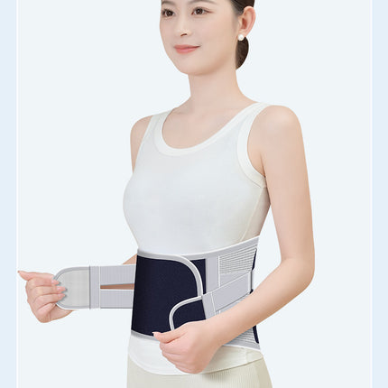 Size XL Grey Wide Breathable Lumbar Support Belt  – Adjustable Back Brace for Pain Relief & Posture Correction